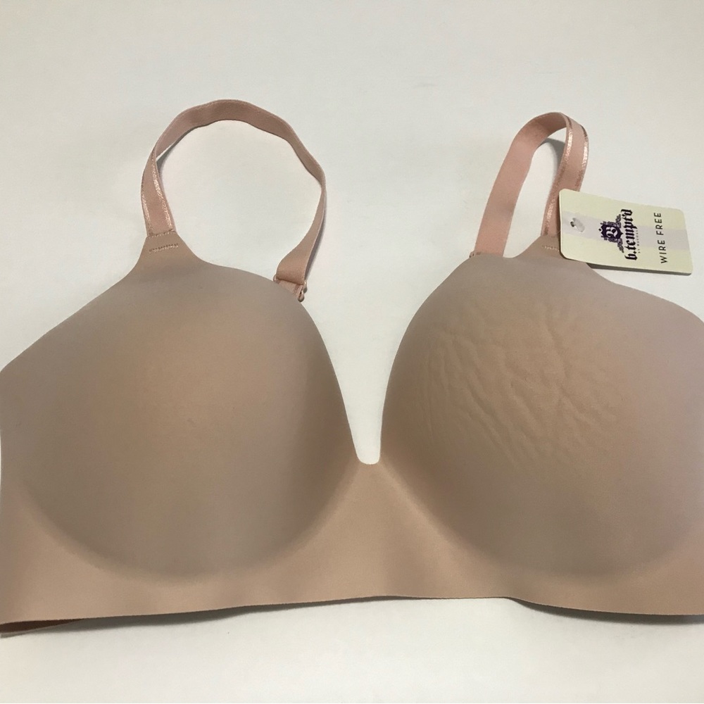 B.Tempt'd By Wacoal AU NATURAL b.wow'd Wire Free Bralette, US 32DD UK 32DD